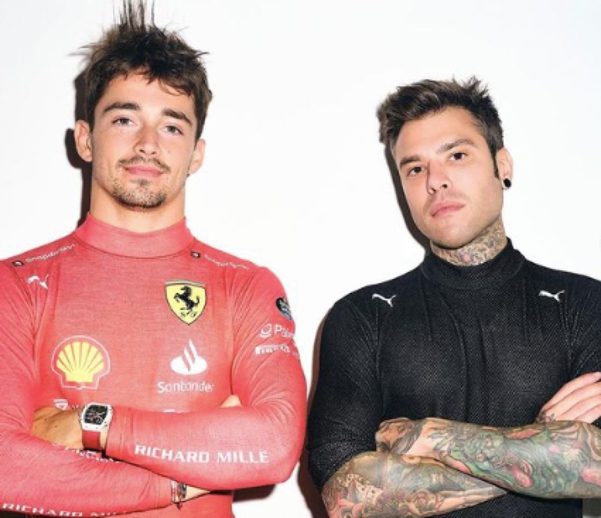 Galleria foto 'Fedez in pista con il campione della Ferrari (FOTO)' - foto 2