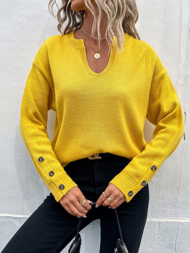 maglione giallo shein 