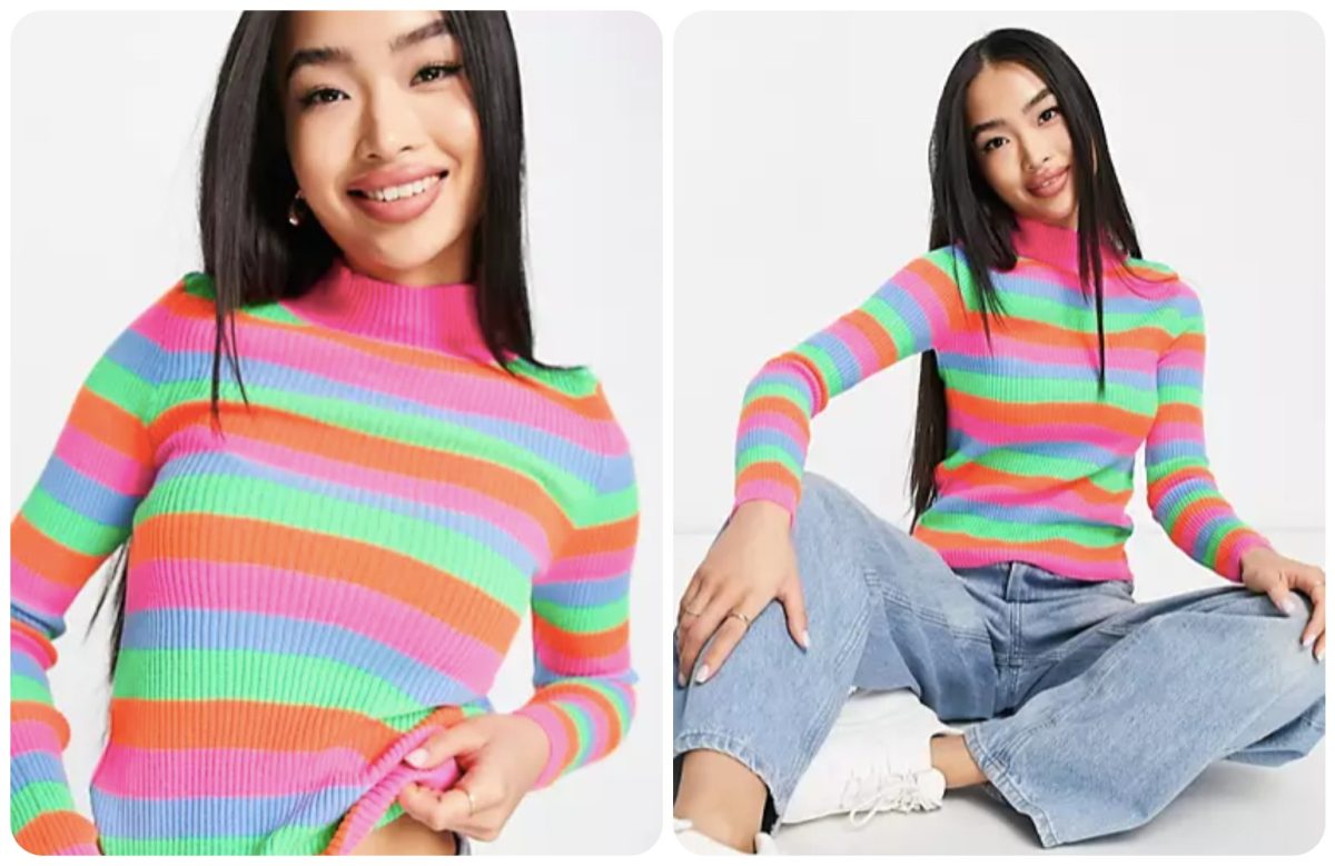 maglione multicolor 
