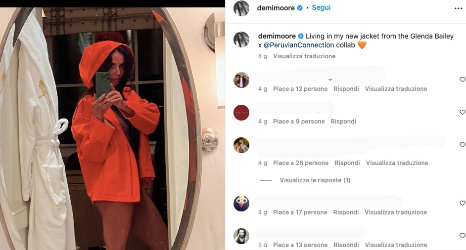 Galleria foto 'Demi Moore mostra le gambe nude su Instagram: l’attrice non teme l’età' - foto 1