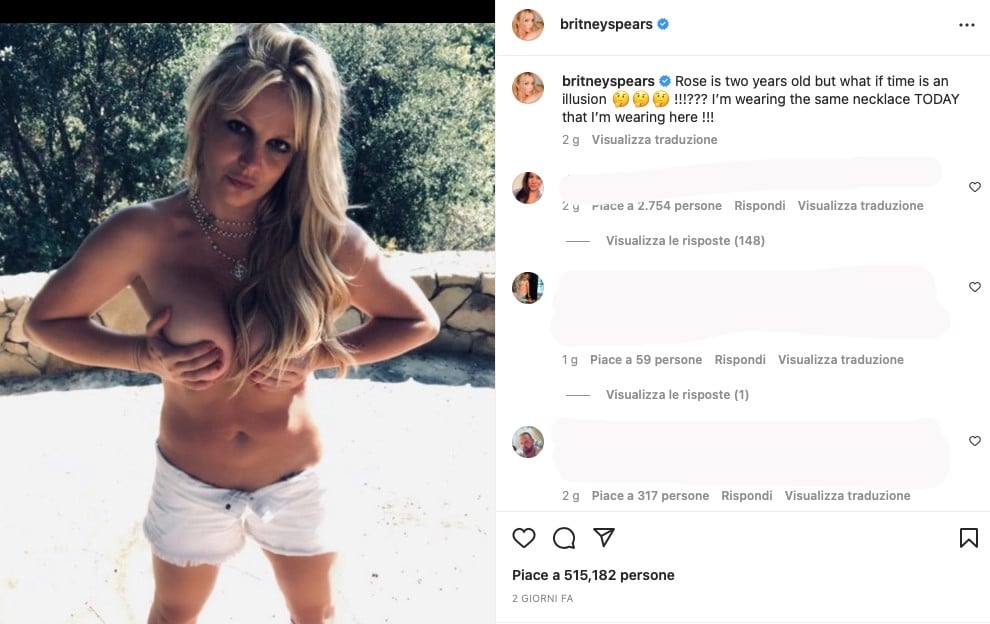 Galleria foto 'Britney Spears completamente Nuda su Instagram (FOTO)' - foto 1