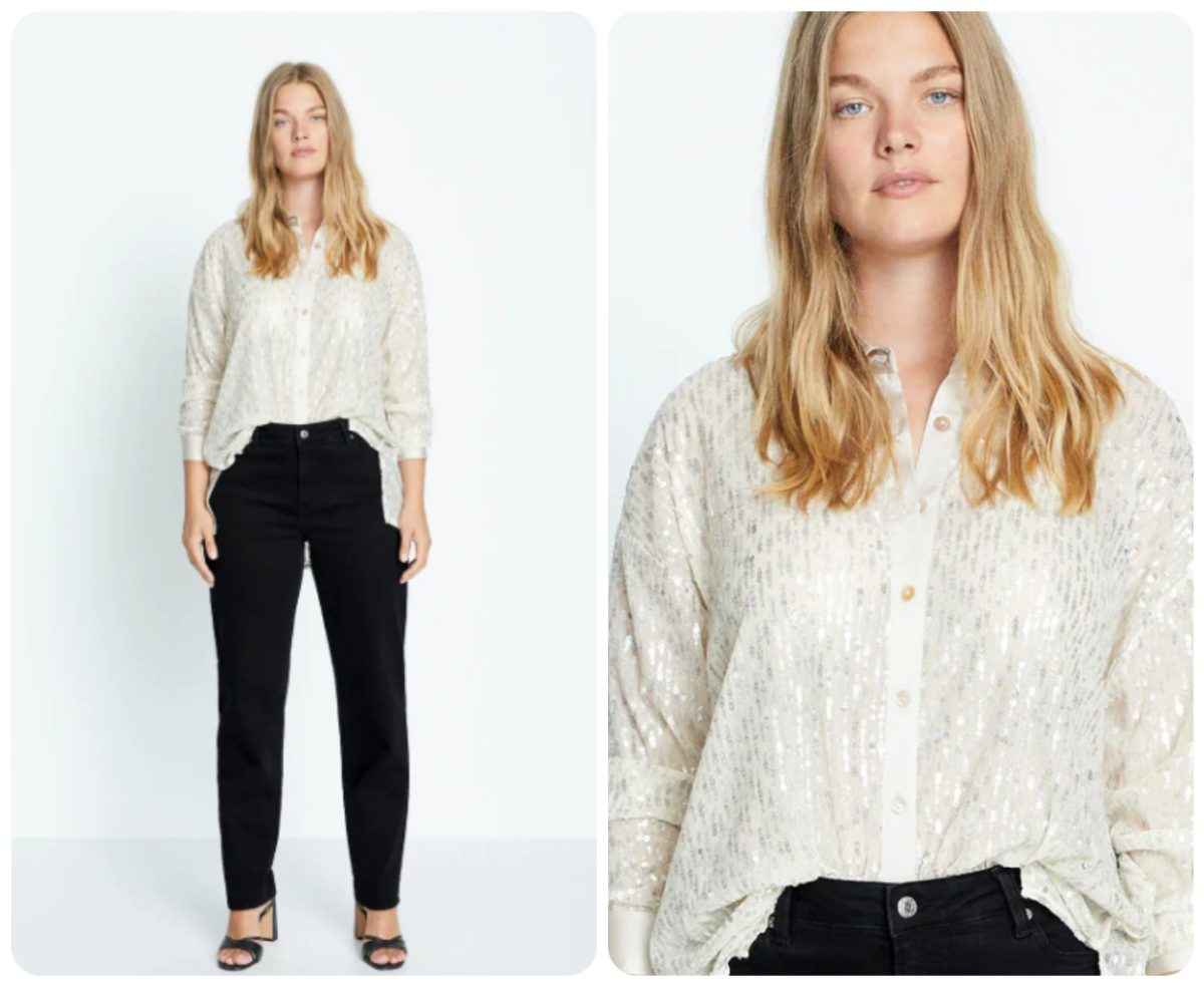 camicia paillettes