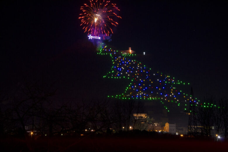 Gubbio albero di natale