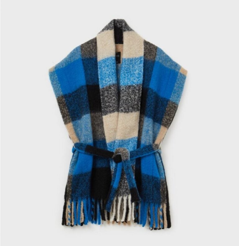 Sciarpa Lavorata a Maglia Con Maniche - Invernale Calda Avvolgente Maglione Mantello Stola Wrap Da Donna