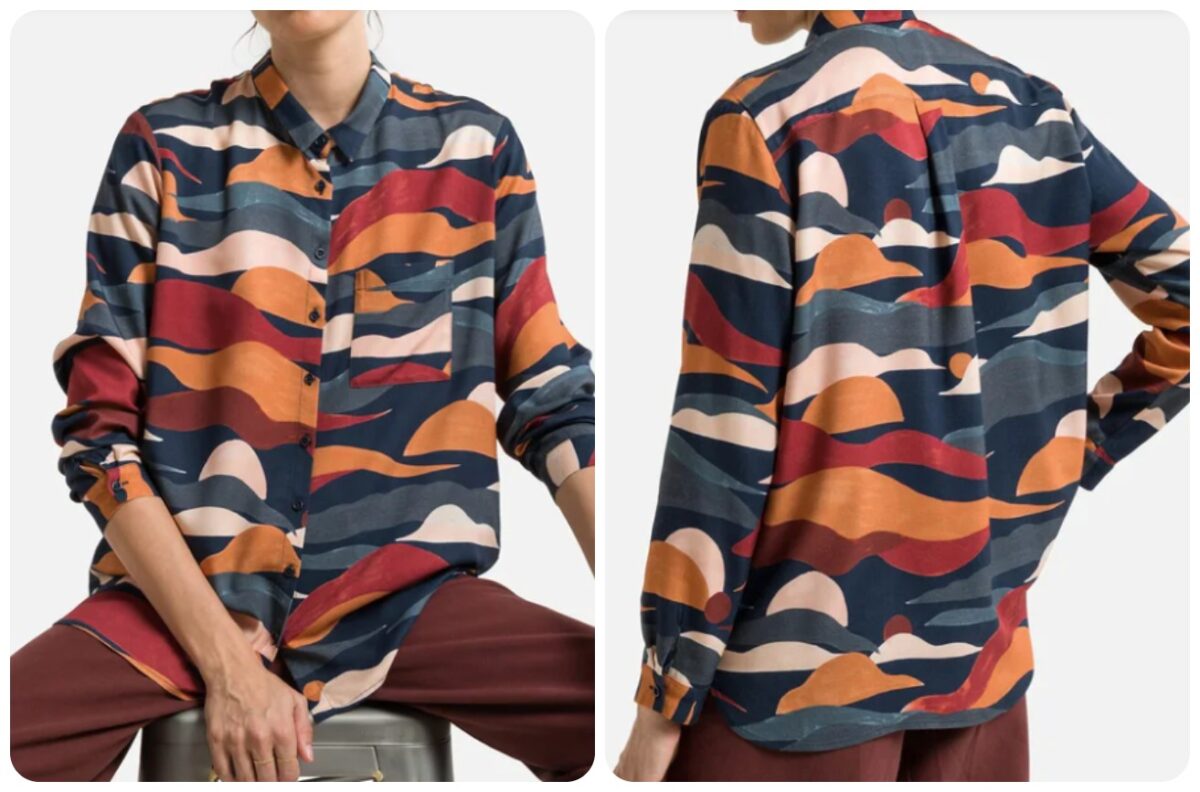 camicia a fantasia
