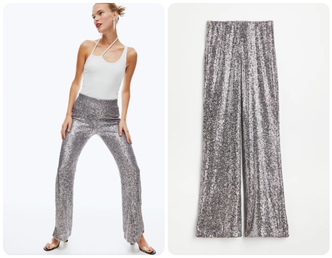 pantaloni paillettes