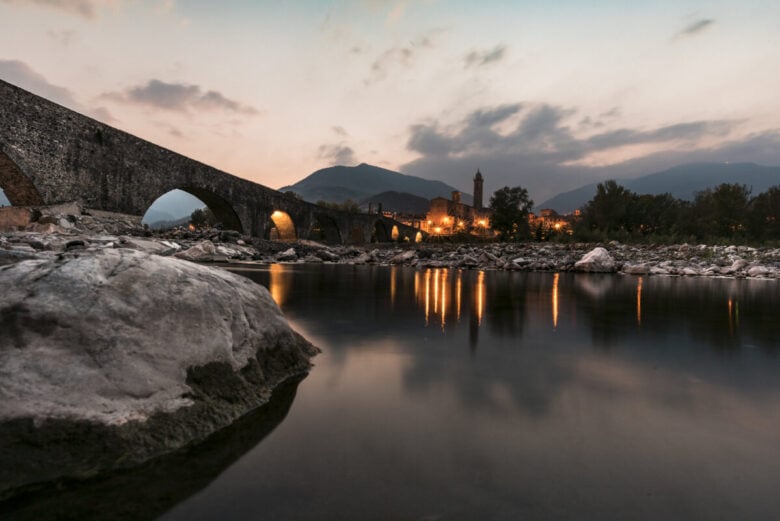 Bobbio borgo innevato