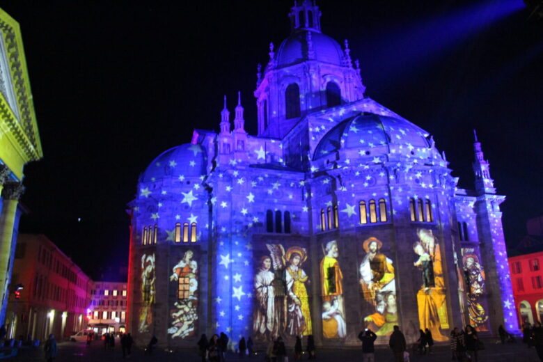 duomo di como natale luci