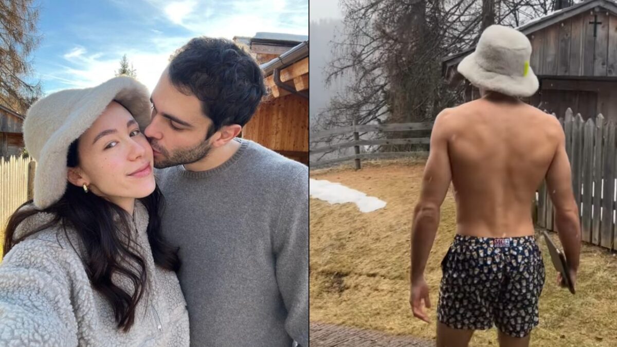 Aurora Ramazzotti, il fidanzato Goffredo in costume sotto la neve!