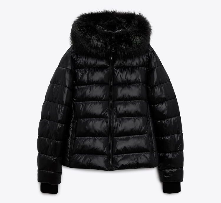 zara puffer giacca