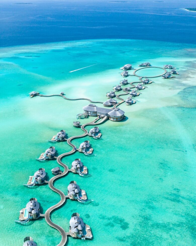 Maldive over water