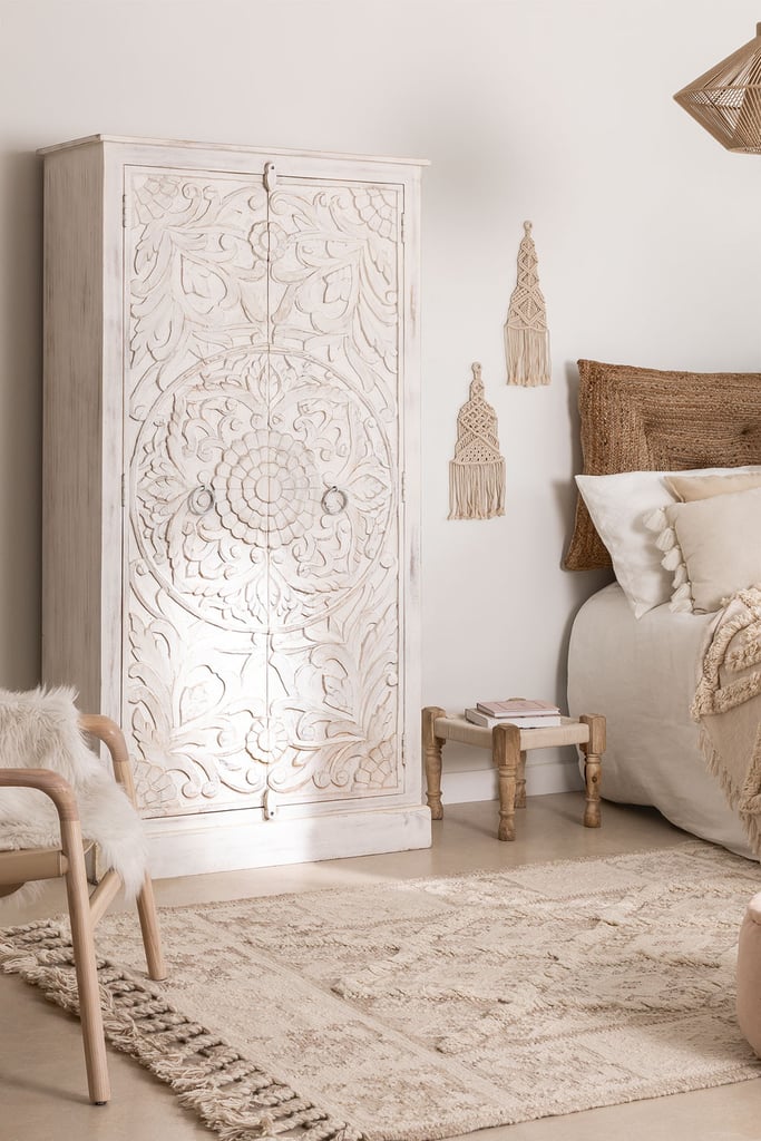 armadio legno boho