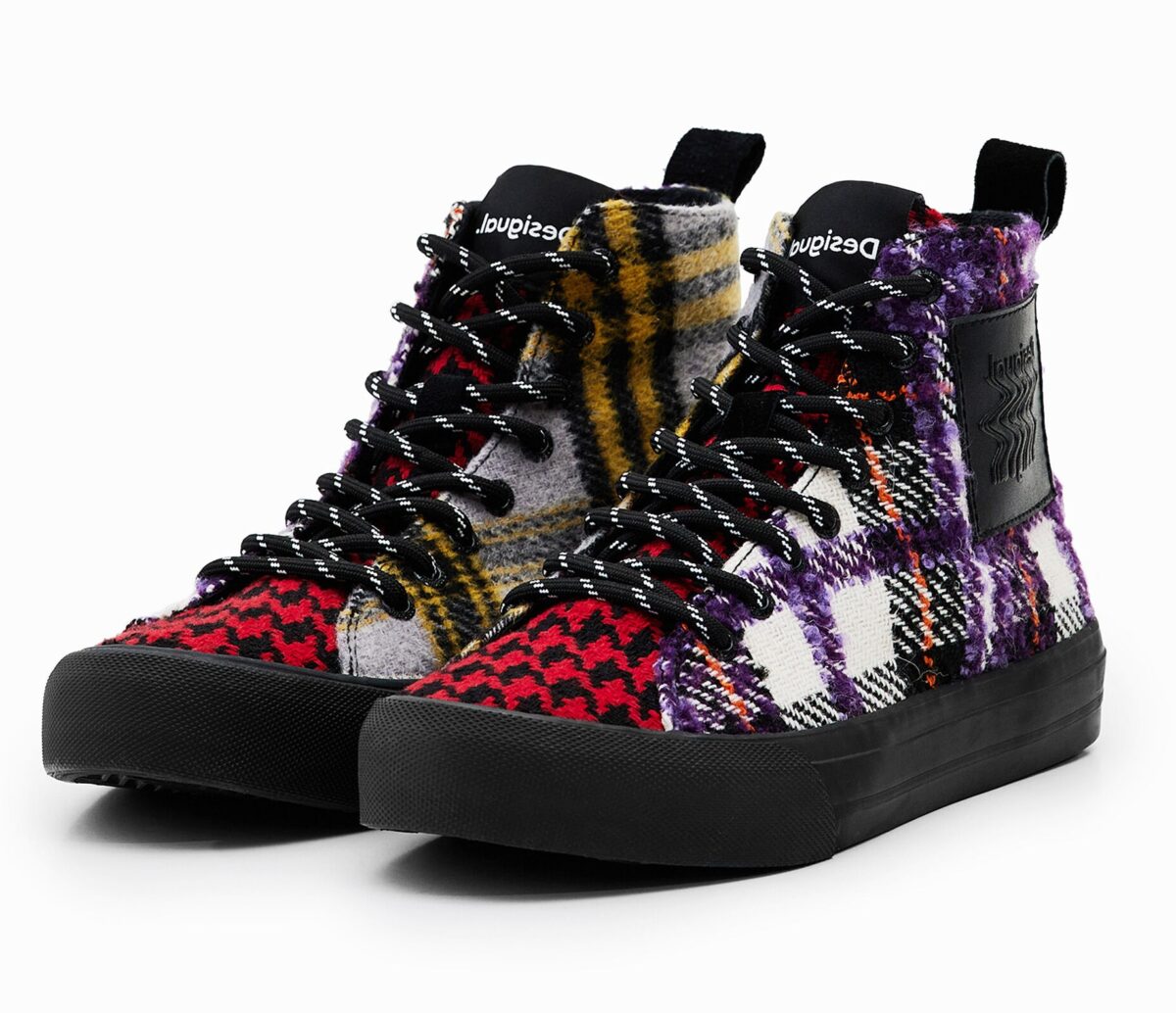 tartan scarpe