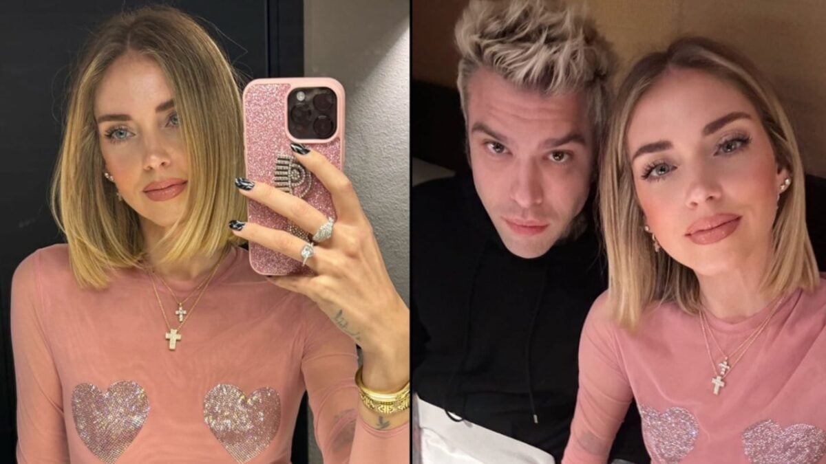 Chiara Ferragni a cena con Fedez è sensuale con la maglia trasparente