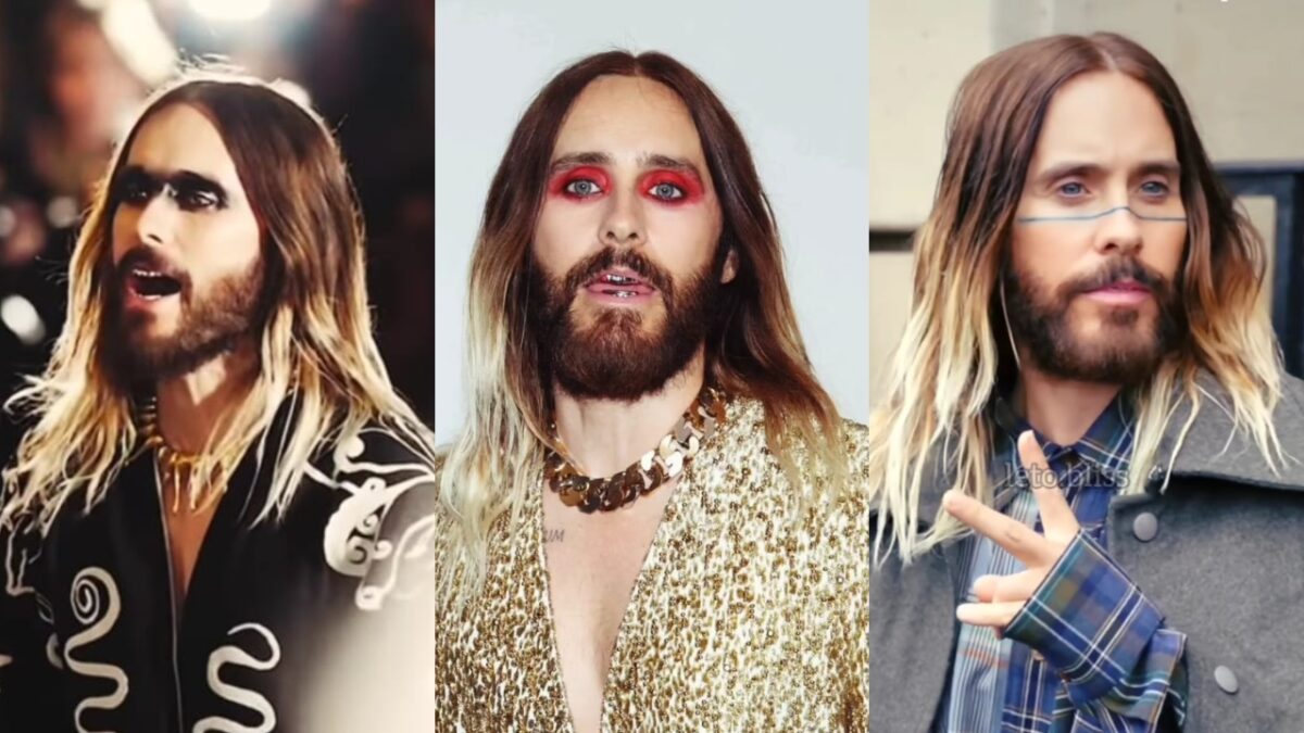 Jared Leto conquista la Paris Fashion Week con il make up tribale e i denti d’argento