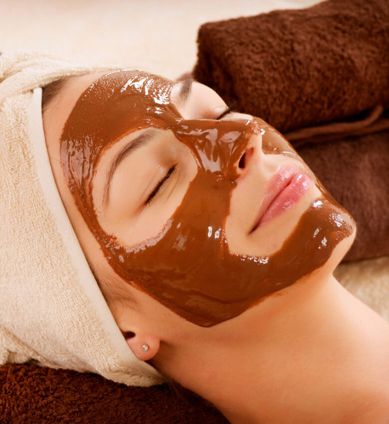 maschera viso cioccolato