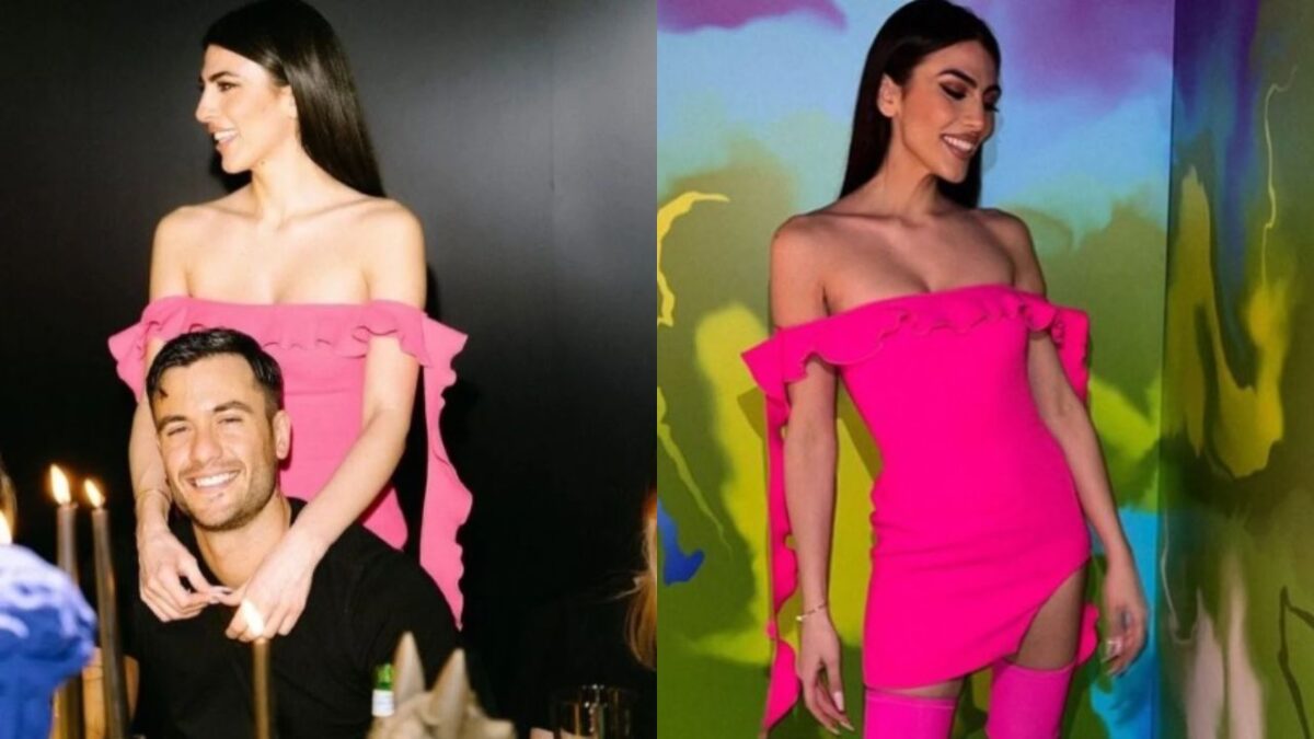 Galleria foto 'Giulia Salemi segue il trend Barbiecore: Super sexy col Mini dress e gli stivali abbinati!' - foto 1