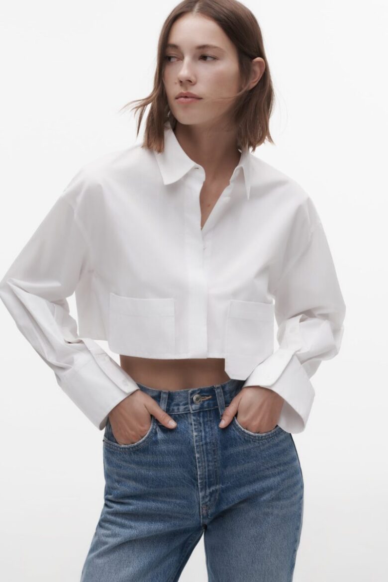 camicia cropped