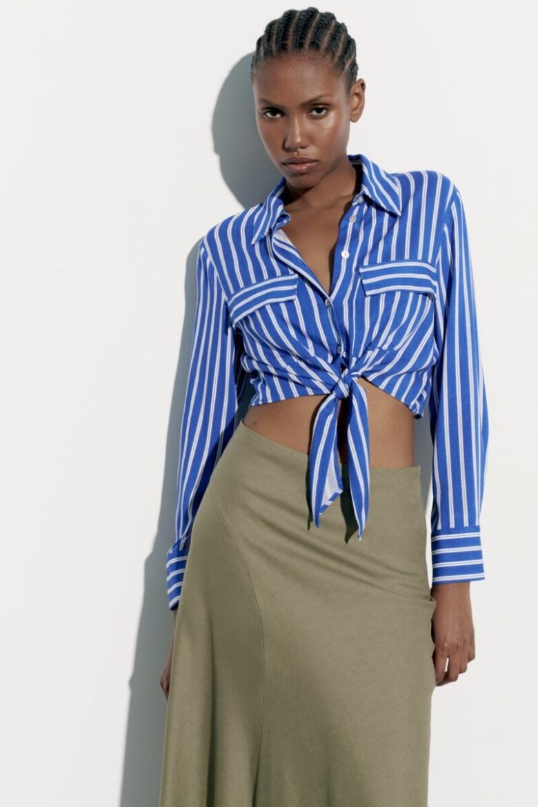 camicia cropped