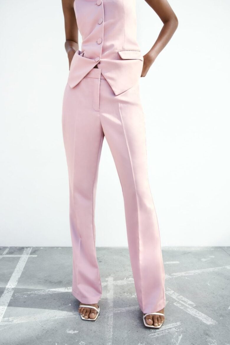 zara pantaloni rosa