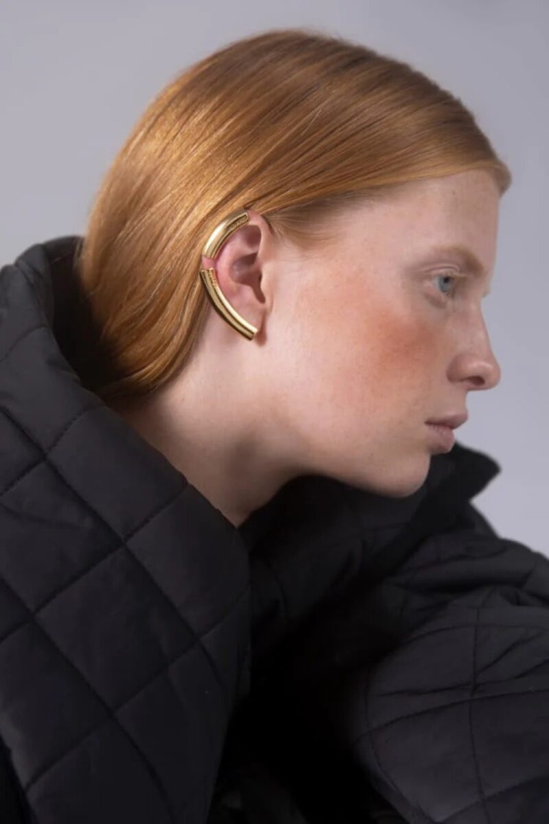 Set 6 Orecchini A Clip UNICRAFTAL - Huggie A Cerchio E A C, Non Forati, Oro E Argento, Eleganti E Geometrici