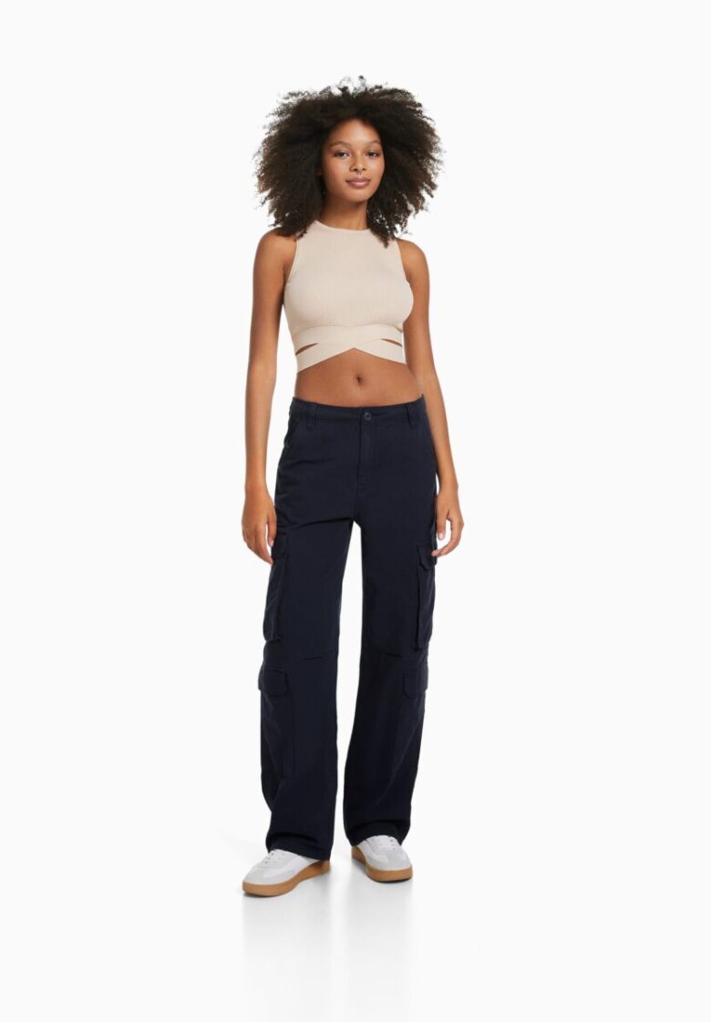 pantaloni vita bassa