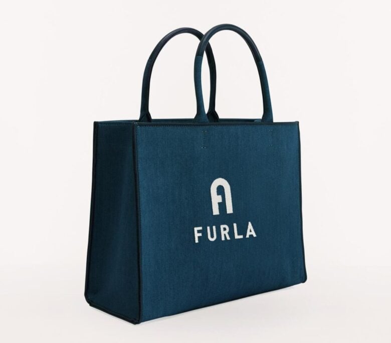 borsa blu Furla