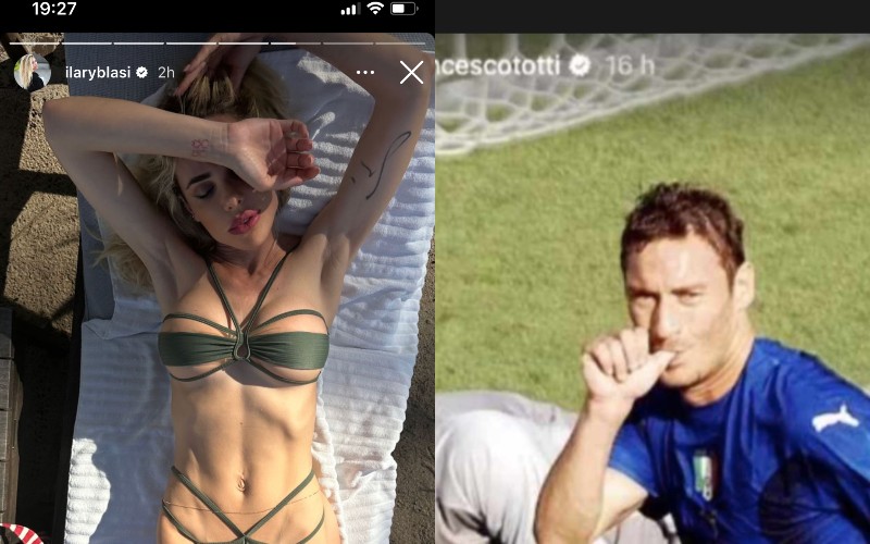 Galleria foto 'Ilary Blasi e Francesco Totti si stuzzicano su Instagram: ritorno di fiamma?' - foto 1