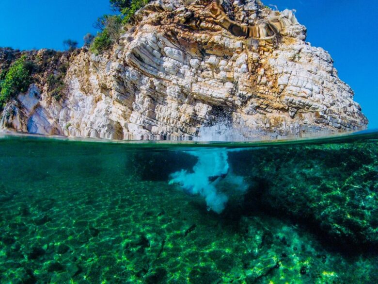 Saranda spiaggia in Albania