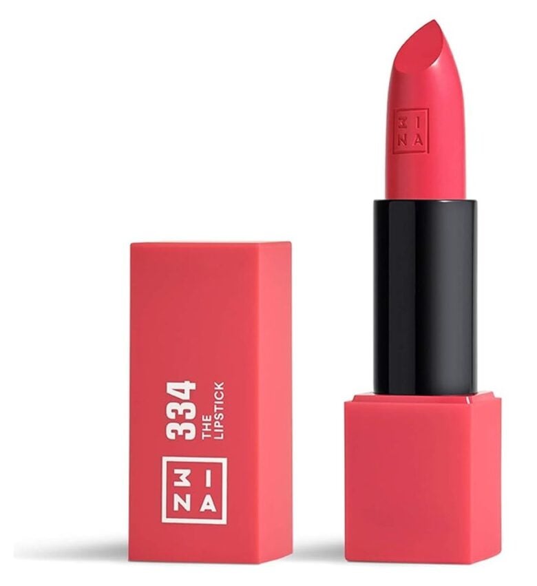 3INA Makeup, The Lipstick 334 - Rosa Anguria, un rossetto matte, cremoso e altamente pigmentato