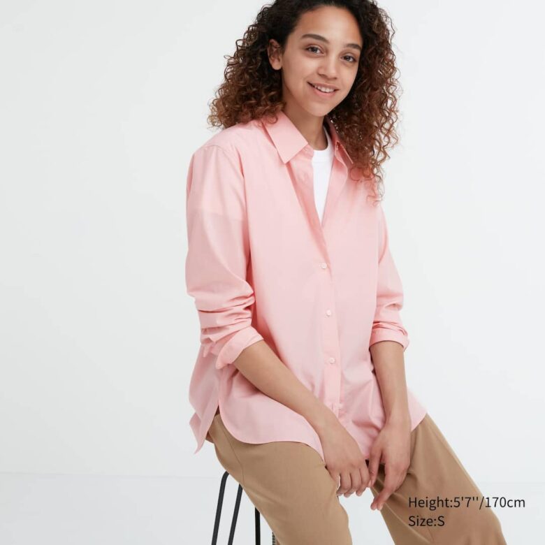camicia color salmone