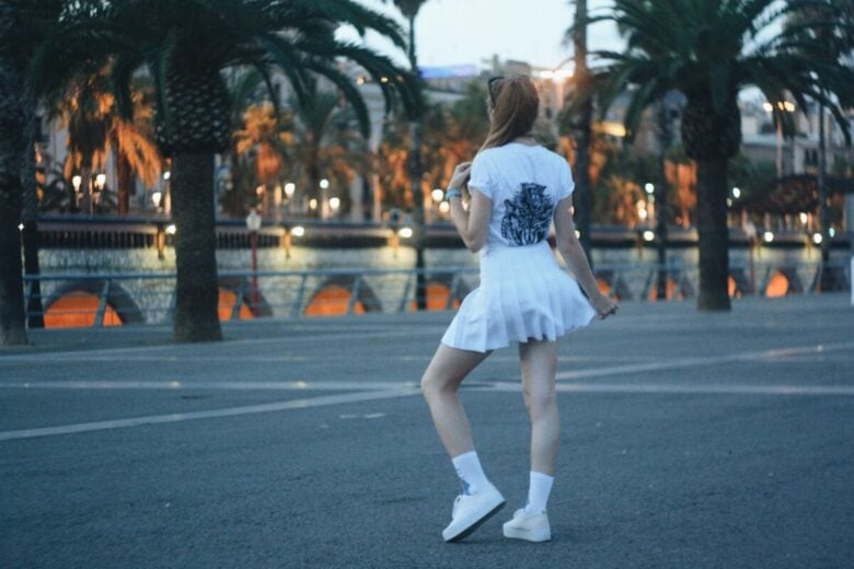 gonna midi bianca
