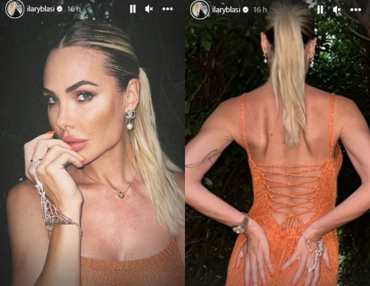 Galleria foto 'Ilary Blasi, regina di Sensualità: l’abito glitter con la schiena nuda è super Hot' - foto 1