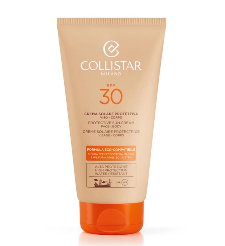 La crema protettiva SPF 30 Collistar eco-compatibile