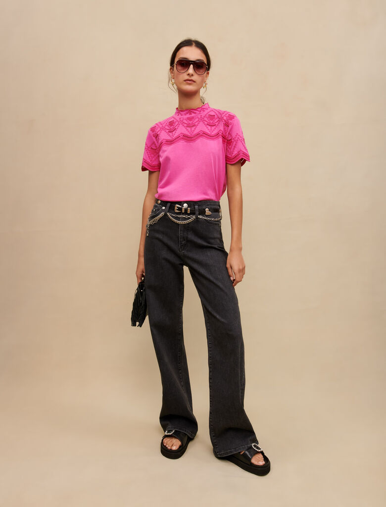 Maje T-shirt fucsia