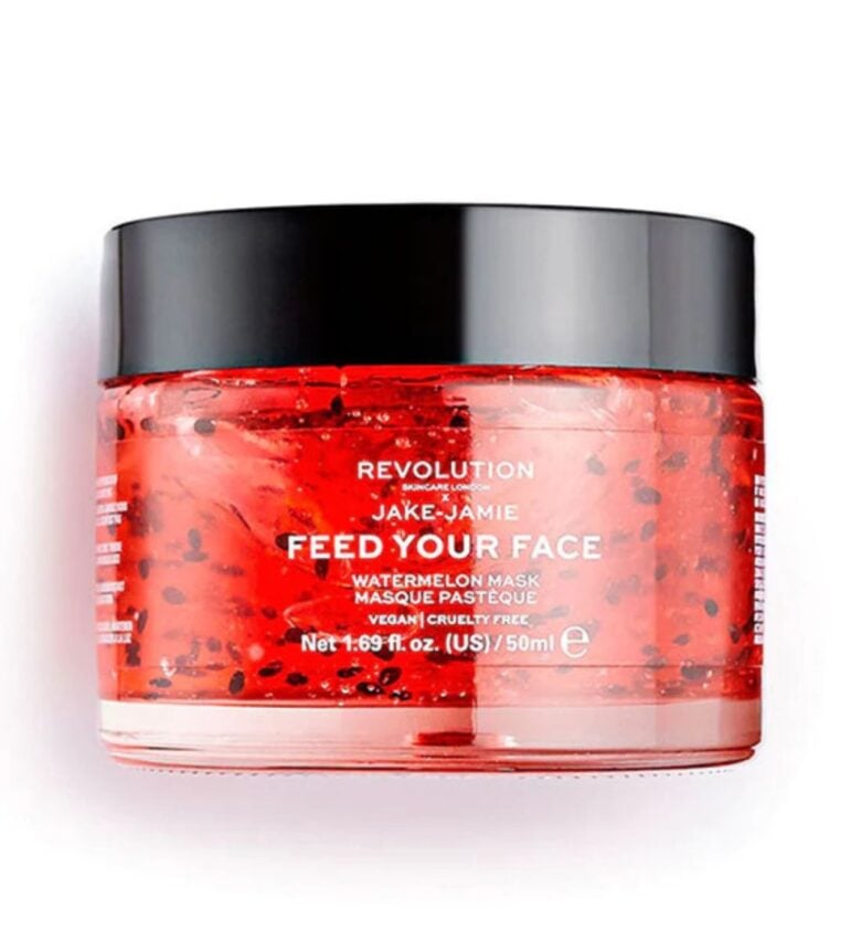 Revolution Skincare, Maschera Viso idratante Feed your face x Jake-Jamie a base di anguria