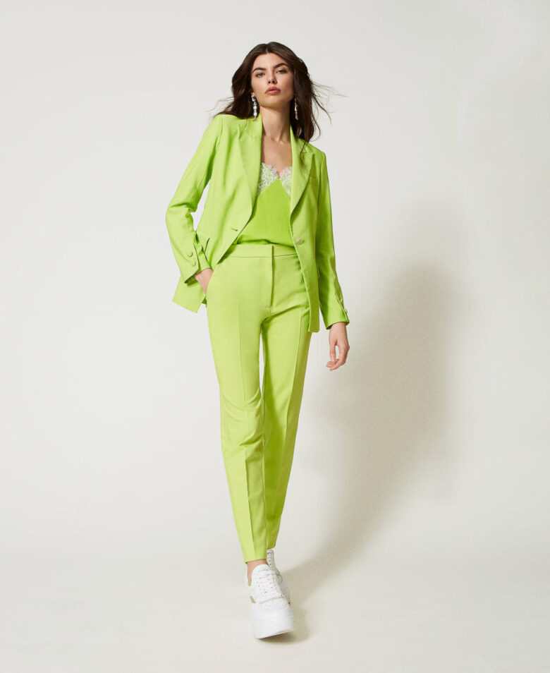 completo pantalone verde Twinset