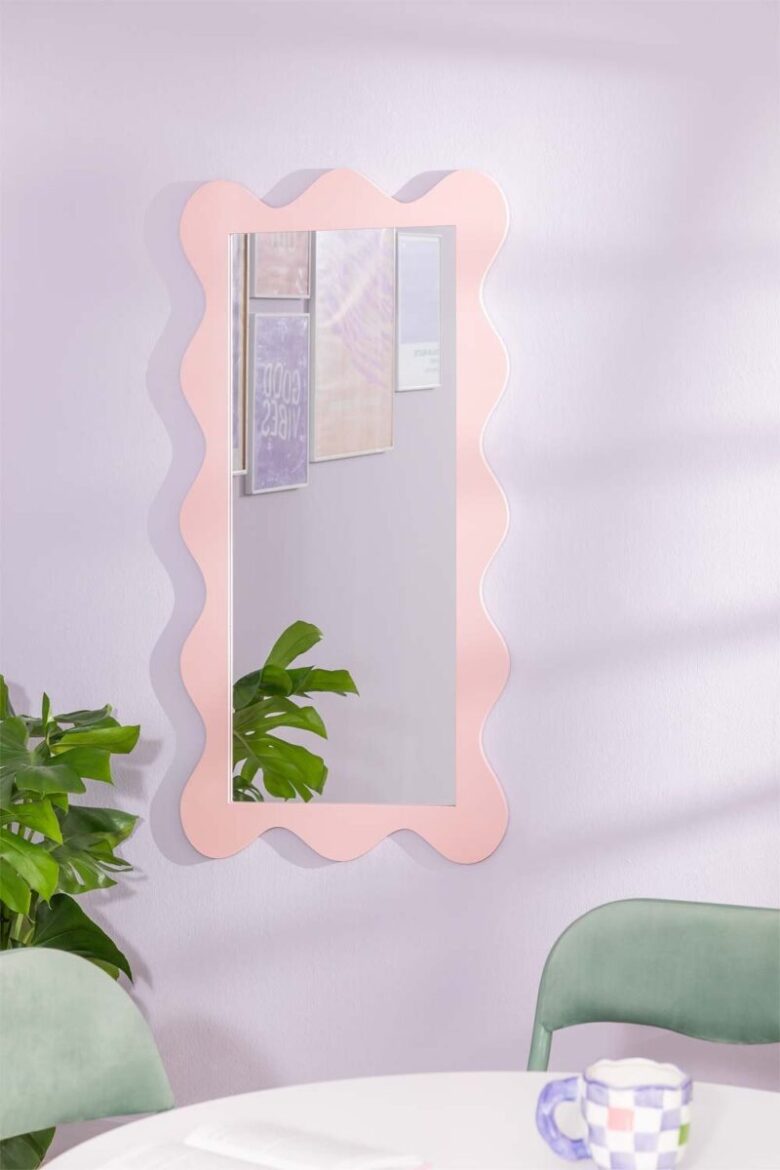 specchio sklum rosa