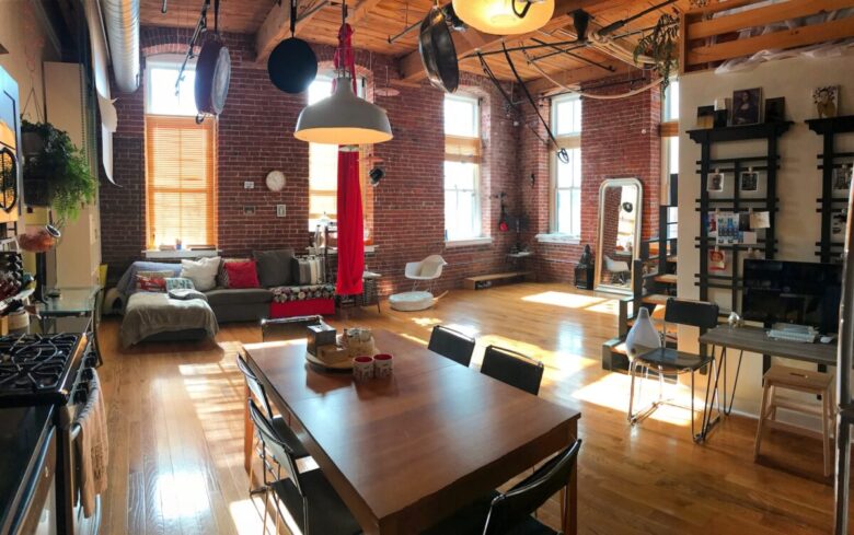 stile industriale loft