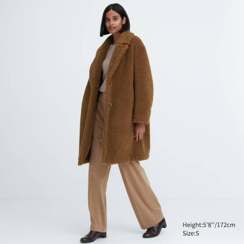 Uniqlo teddy coat