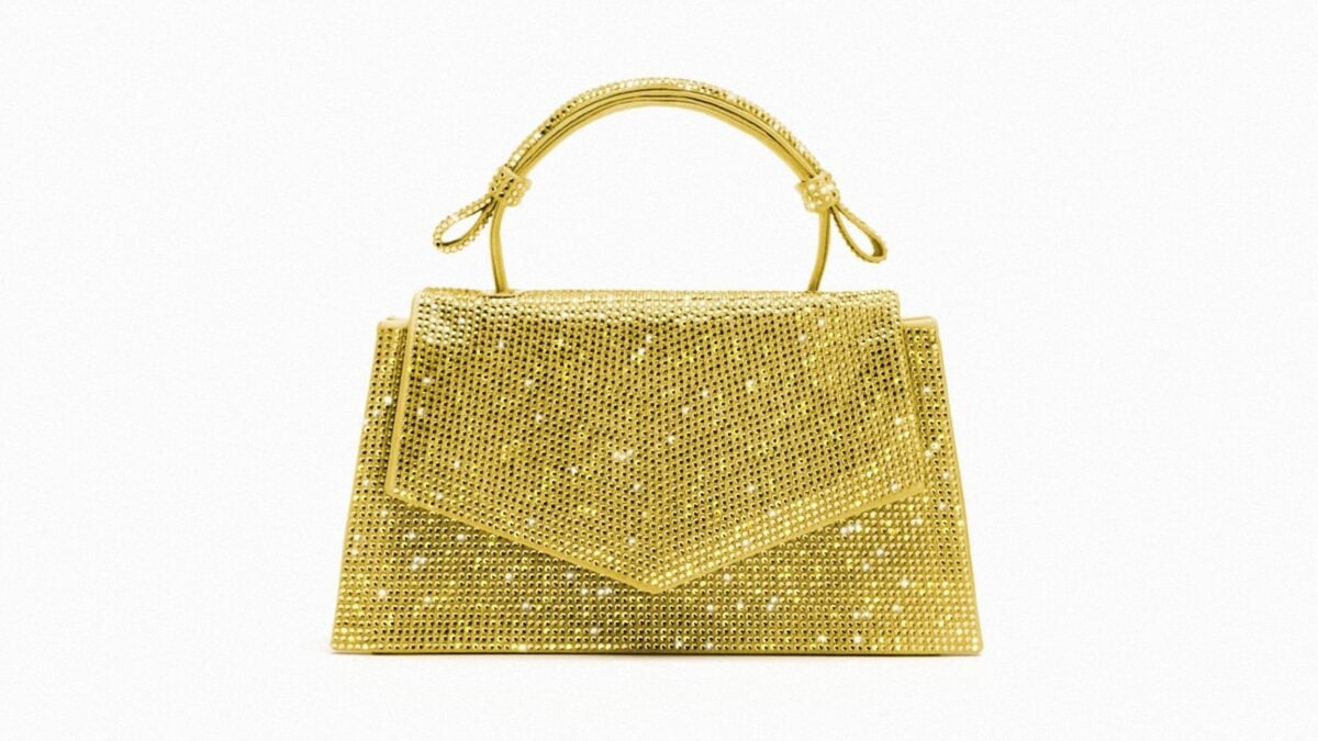 borsa con cristalli di Zara