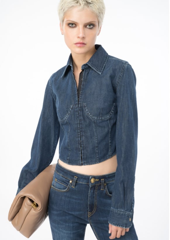 pinko camicia jeans