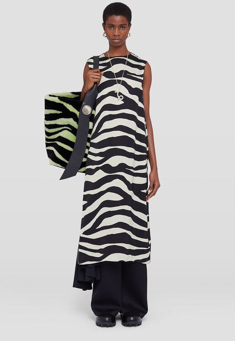 vestito animalier jil sander