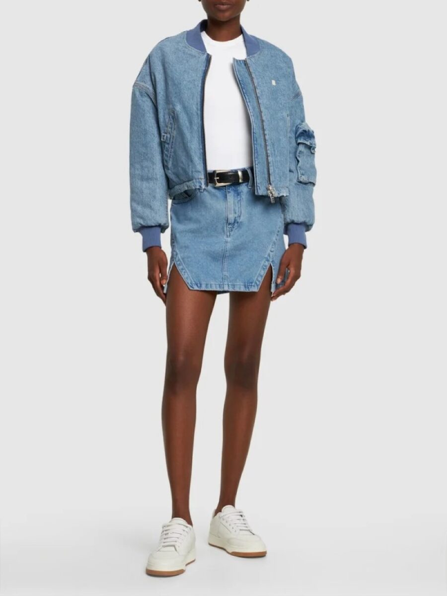 bomber in denim