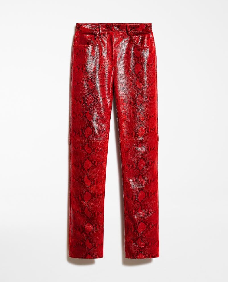 sportmax pantaloni animalier