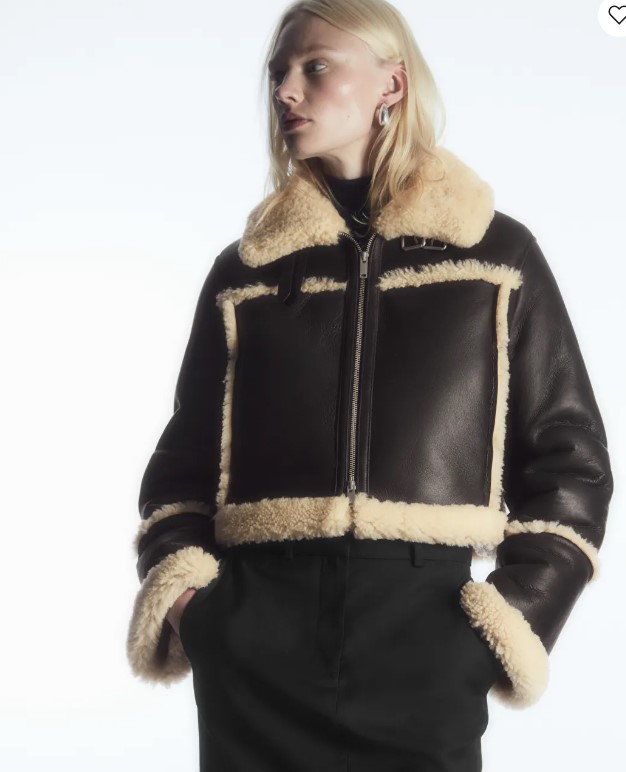 giacca shearling cos