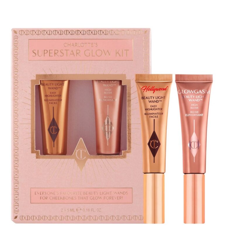 Charlotte Tilbury, Superstar Glow Kit con blush e illuminante