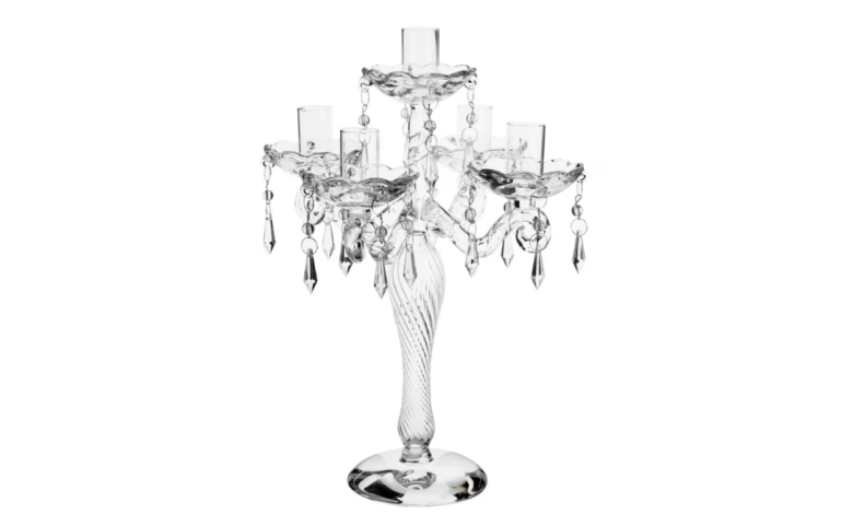 candelabro in vetro