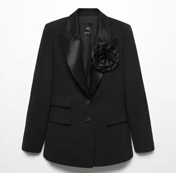 blazer in raso