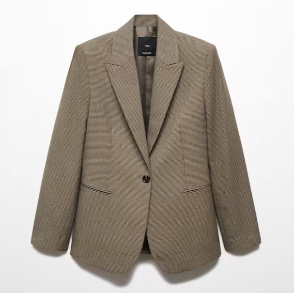 mango blazer pied de poule